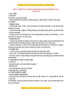 Giáo án Bài 11 Lịch sử 11 Chân trời sáng tạo (2024): Cuộc cải cách của Minh Mạng (nửa đầu thế kỉ XIX)