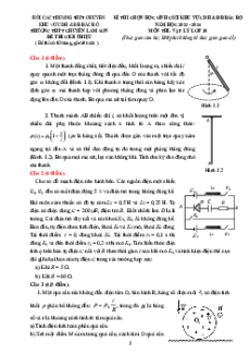 Đề thi HSG Vật Lí 11 của các trường THPT Chuyên (Duyên hải, Đồng bằng Bắc Bộ)