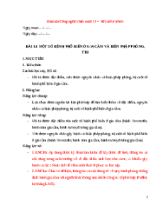 Giáo án Công nghệ chăn nuôi NLS 11 Kết nối tri thức Bài 13