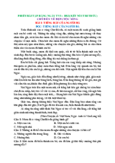 Bài tập hàng ngày Tiếng Việt lớp 5 Học kì 2 Kết nối tri thức