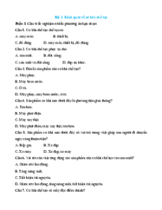 Bộ trắc nghiệm Công nghệ Cơ khí 11 Cánh diều (có đáp án)