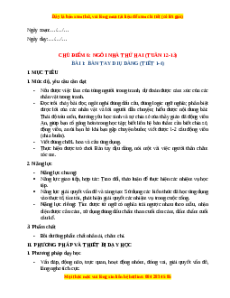 Giáo án Bàn tay dịu dàng Tiếng Việt 2 Chân trời sáng tạo