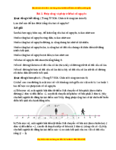 Giải sgk Toán 6 Bài 3: Phép cộng và phép trừ hai số nguyên (Chân trời sáng tạo)