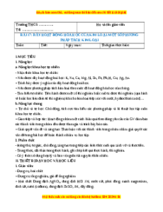 Giáo án Bài 17 KHTN 9 Chân trời sáng tạo (2024): Dãy hoạt động hoá học của kim loại