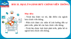 Giáo án Powerpoint Bài 35 Địa lí 10 Chân trời sáng tạo: Địa lí ngành bưu chính viễn thông