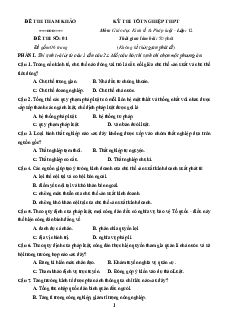 Bộ 20 Đề thi tốt nghiệp Kinh tế pháp luật 2026 (form mới)