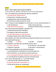 Đề thi Lịch sử 11 Cuối kì 2 Chân trời sáng tạo cấu trúc mới (Đề 1)