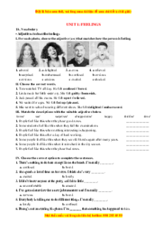 Bài tập Tiếng Anh 10 Friends global (cả năm) - Lưu Hoằng Trí có đáp án