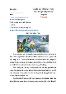 Bài tập cuối tuần Tiếng Việt lớp 5 Chân trời sáng tạo Tuần 13