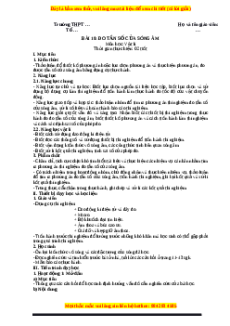 Giáo án  Thực hành Đo tần số của sóng âm Vật lí 11 Kết nối tri thức