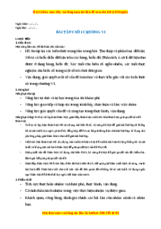 Giáo án Bài tập cuối chương 6 Toán 8 Cánh diều