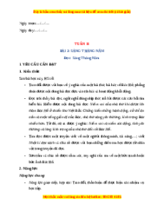 Giáo án Tuần 11 Tiếng Việt lớp 4 Chân trời sáng tạo