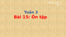 Giáo án Powerpoint Bài 15: Ôn tập Tiếng việt lớp 1 Cánh diều