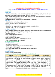 Giáo án Bài 26 Địa lí 11 Kết nối tri thức (2024): Vị trí địa lý, điều kiện tự nhiên, dân cư và xã hội Trung Quốc