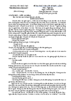 Đề thi thử vào 10 Ngữ Văn năm 2025 THCS Thọ Lộc (Huyện Phúc Thọ) Lần 2