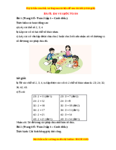 Giải Sgk Toán lớp 3 Bài 55: Em vui học toán (Cánh diều)