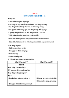 Giáo án Tuần 18 Tiếng Việt lớp 1 Cánh diều