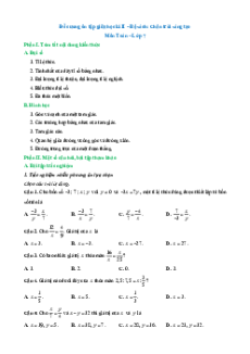 Đề cương ôn tập Giữa kì 2 Toán 7 Chân trời sáng tạo Cấu trúc mới