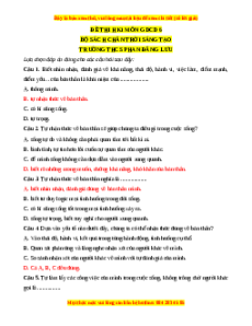Đề thi GDCD 6 cuối kì 1 THCS Phan Đăng Lưu - Đề 9 có đáp án