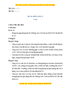 Giáo án Bài 18 Lịch sử 8 Chân trời sáng tạo (2024): Đông Nam Á