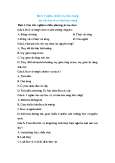 Trắc nghiệm Bài 6: Bảo vệ và khai thác rừng Công nghệ 12 Lâm nghiệp-Thủy sản Kết nối