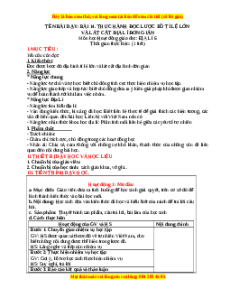 Giáo án Bài 14 Địa lí 6 Kết nối tri thức (2024): Thực hành Đọc lược đồ địa hình tỉ lệ lớn và lát cắt địa hình đơn giản