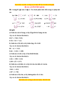 Giải Sgk Toán lớp 3 Bài 34: Luyện tập chung (Cánh diều)