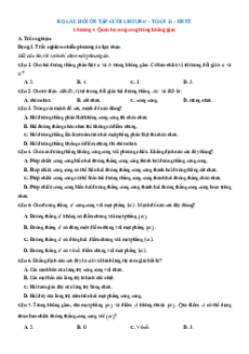 Bài tập ôn tập + Đề kiểm tra Toán 11 Kết nối tri thức Chương 4