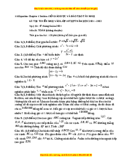 Đề thi vào 10 môn Toán tỉnh Tây Ninh năm 2022