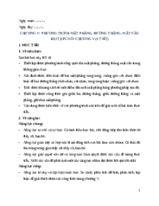 Giáo án Bài tập cuối chương 5 Toán 12 Chân trời sáng tạo