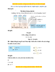 Giải Sgk Toán lớp 3 Bài 13: Tìm thành phần trong phép nhân, phép chia (Kết nối tri thức)