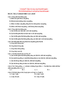 Trắc nghiệm Toán 11 KNTT Chương 4 (có đúng sai, trả lời ngắn)
