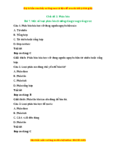 Trắc nghiệm Bài 7: Một số loại phân bón thường dùng trong trồng trọt Công nghệ 10 Cánh diều
