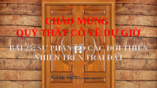 Giáo án Powerpoint Bài 25 Địa lí 6 Kết nối tri thức: Sự phân bố các đới thiên nhiên trên Trái Đất