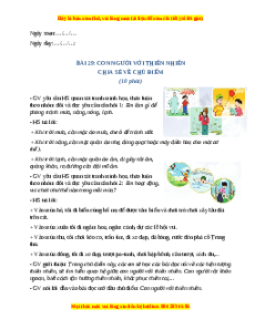 Giáo án Con người với thiên nhiên Tiếng việt 2 Cánh diều