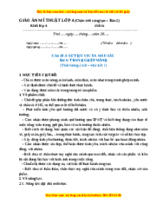Giáo án Bài 6 Mĩ thuật 4 Chân trời sáng tạo (Phiên bản 2): Tranh ghép mảnh