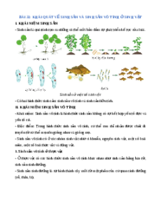 Lý thuyết Khái quát về sinh sản và sinh sản vô tính ở sinh vật KHTN 7 Cánh diều