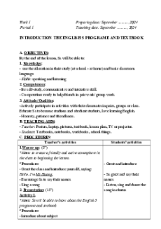 Giáo án Tiếng Anh lớp 5 Global success (năm 2025) | Giáo án Tiếng Anh lớp 5 mới chuẩn nhất