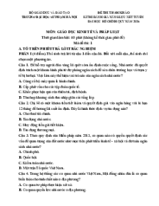 5 Đề thi ĐGNL ĐHSP Hà Nội môn Kinh tế pháp luật (có lời giải)