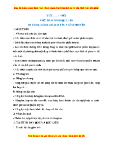 Giáo án Viết bài văn nghị luận so sánh, đánh giá hai tác phẩm truyện Ngữ Văn 12 Kết nối tri thức