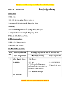 Giáo án Bài 138 Toán lớp 5: Luyện tập chung (Trang 145)