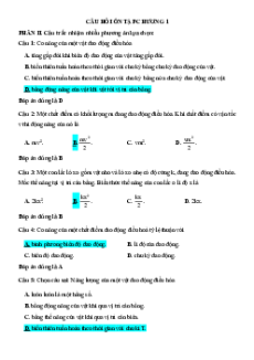 Bài tập ôn tập + Đề kiểm tra Vật Lí 11 Cánh diều theo chương