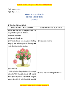 Giáo án Bài 14 Tiếng Việt lớp 4 Cánh diều: Bài ca giữ nước