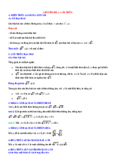 Chuyên đề bài toán thực tế ôn thi vào 10 phần Tự luận
