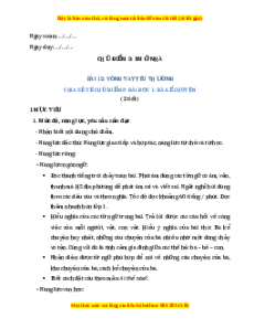 Giáo án Vòng tay yêu thương Tiếng việt 2 Cánh diều