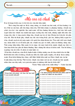 Phiếu bài tập Văn 6 Truyện đồng thoại