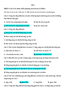 Bài tập ôn tập + Đề kiểm tra Vật Lí 11 Kết nối tri thức Chương 1