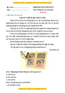 Bài tập cuối tuần Tiếng việt lớp 2 Tuần 22 Cánh diều (có lời giải)