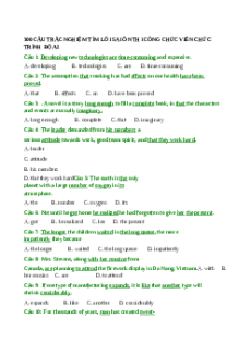 (Ôn thi Viên chức Mầm non) 300 câu tìm lỗi sai tiếng Anh