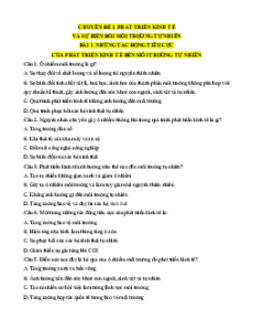 Trắc nghiệm Chuyên đề Kinh tế pháp luật 11 Kết nối tri thức